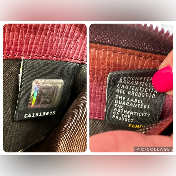 💜Purple Fendi Zucca Zip-around Wallet-interior wear - Picture 12 of 13